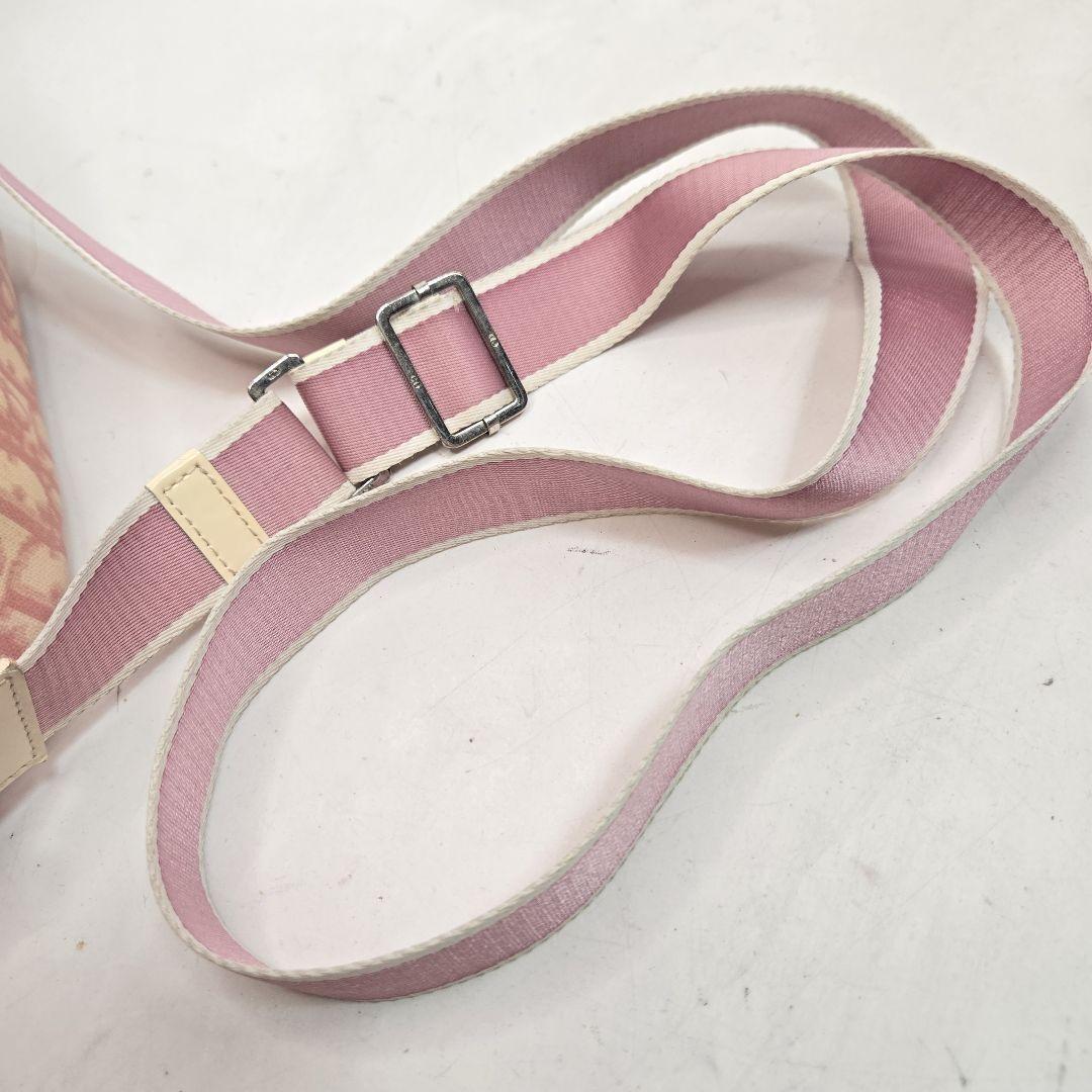 Christian Dior Shoulder Bag Purse Trotter No.1 PVC Pink Authentic