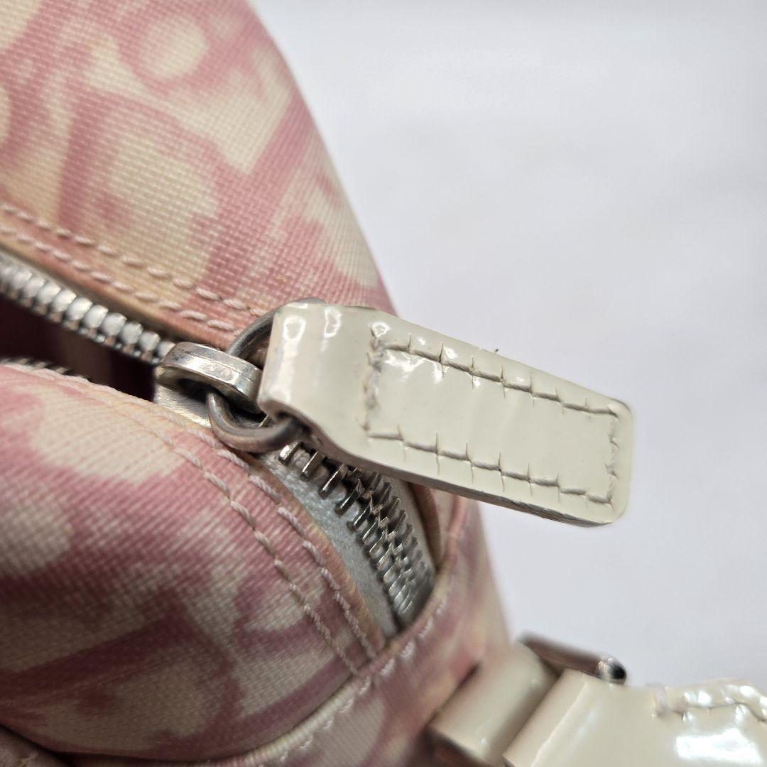 Christian Dior Shoulder Bag Purse Trotter No.1 PVC Pink Authentic