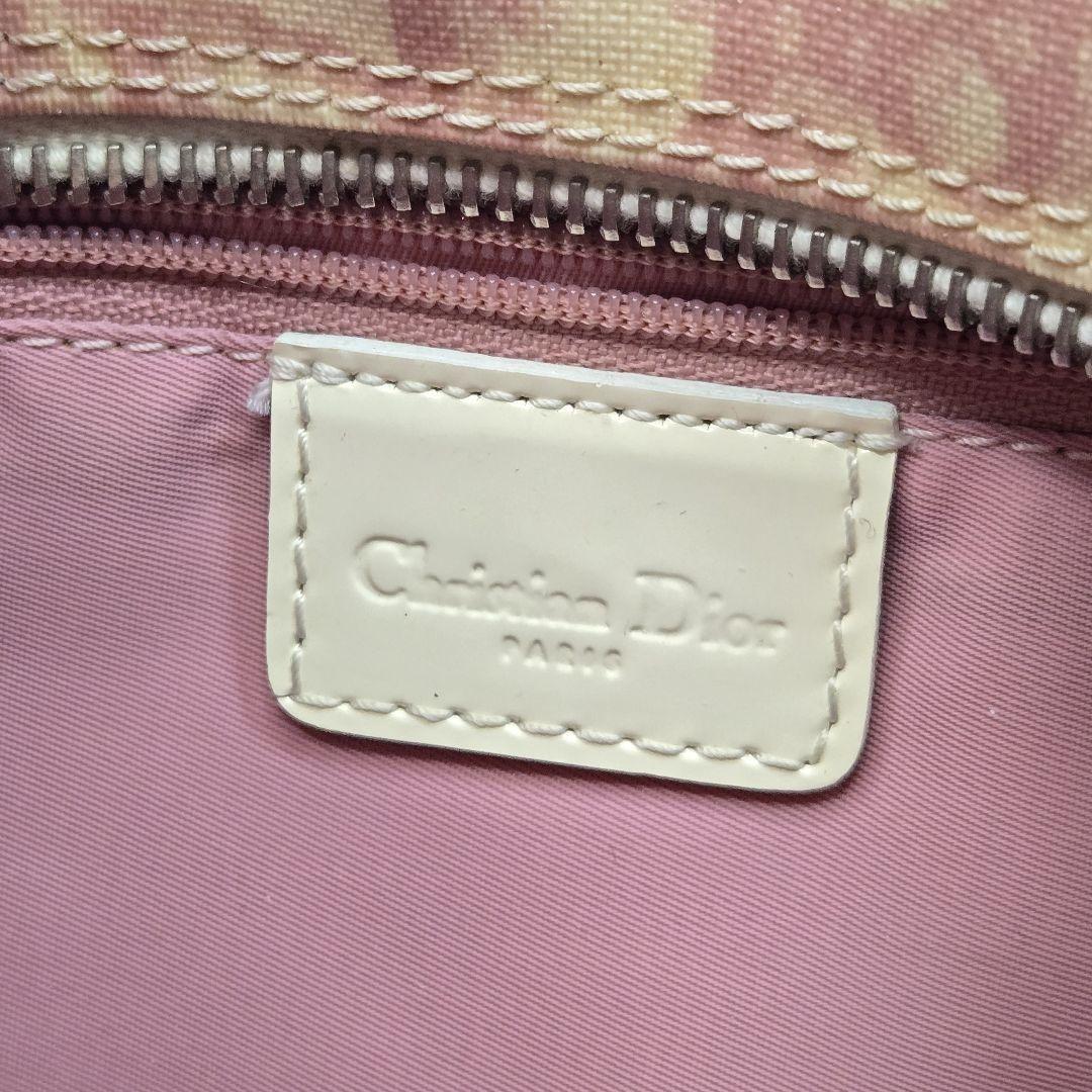 Christian Dior Shoulder Bag Purse Trotter No.1 PVC Pink Authentic