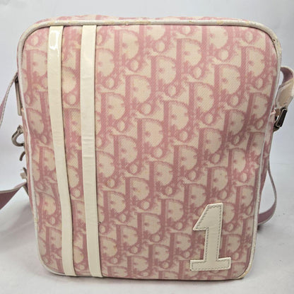 Christian Dior Shoulder Bag Purse Trotter No.1 PVC Pink Authentic