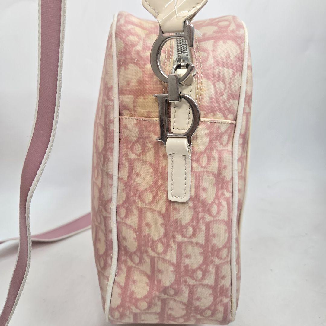 Christian Dior Shoulder Bag Purse Trotter No.1 PVC Pink Authentic
