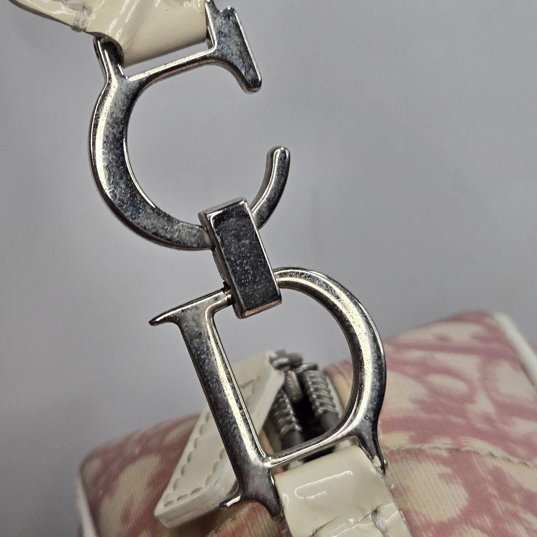 Christian Dior Shoulder Bag Purse Trotter No.1 PVC Pink Authentic