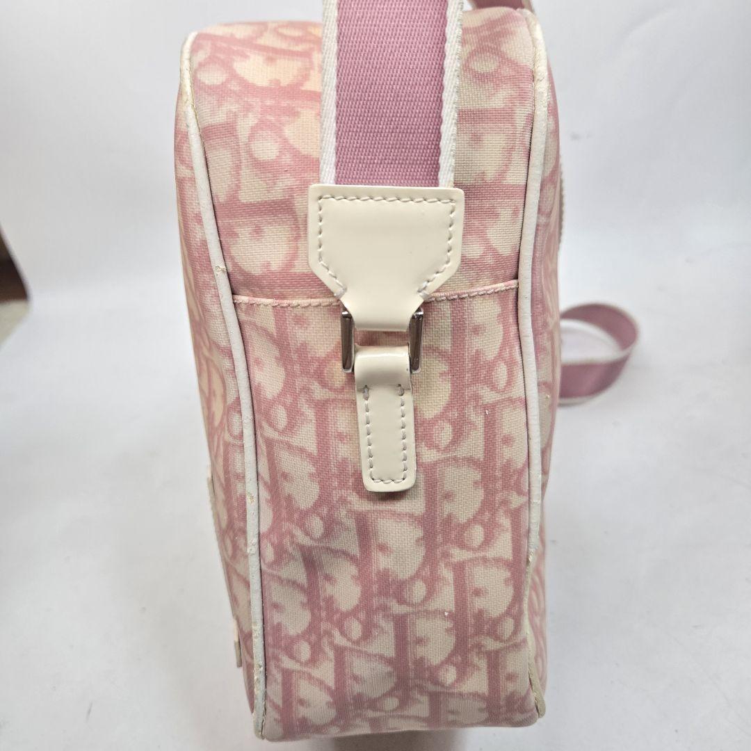 Christian Dior Shoulder Bag Purse Trotter No.1 PVC Pink Authentic