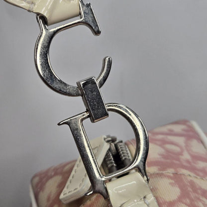 Christian Dior Shoulder Bag Purse Trotter No.1 PVC Pink Authentic