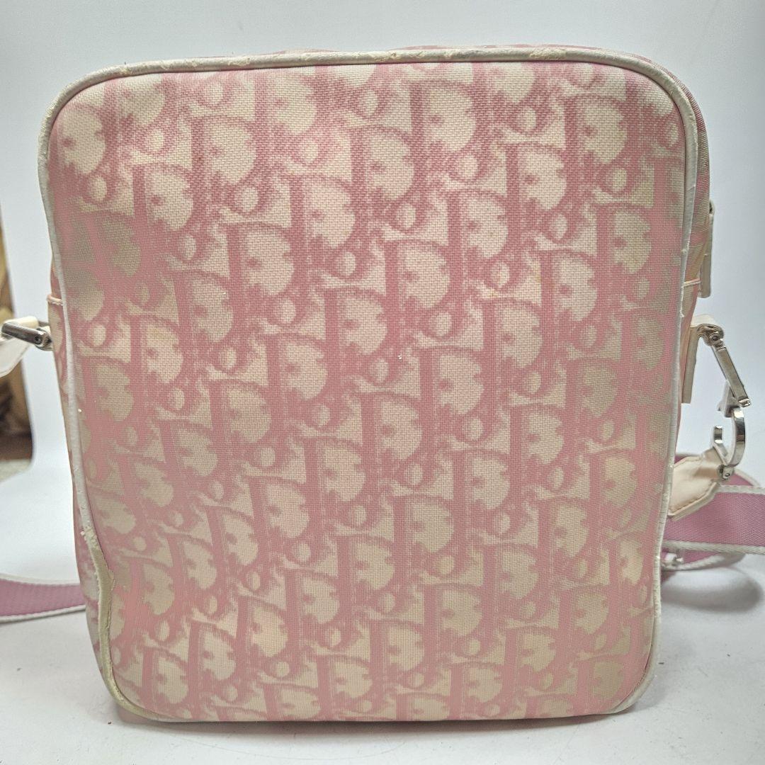 Christian Dior Shoulder Bag Purse Trotter No.1 PVC Pink Authentic