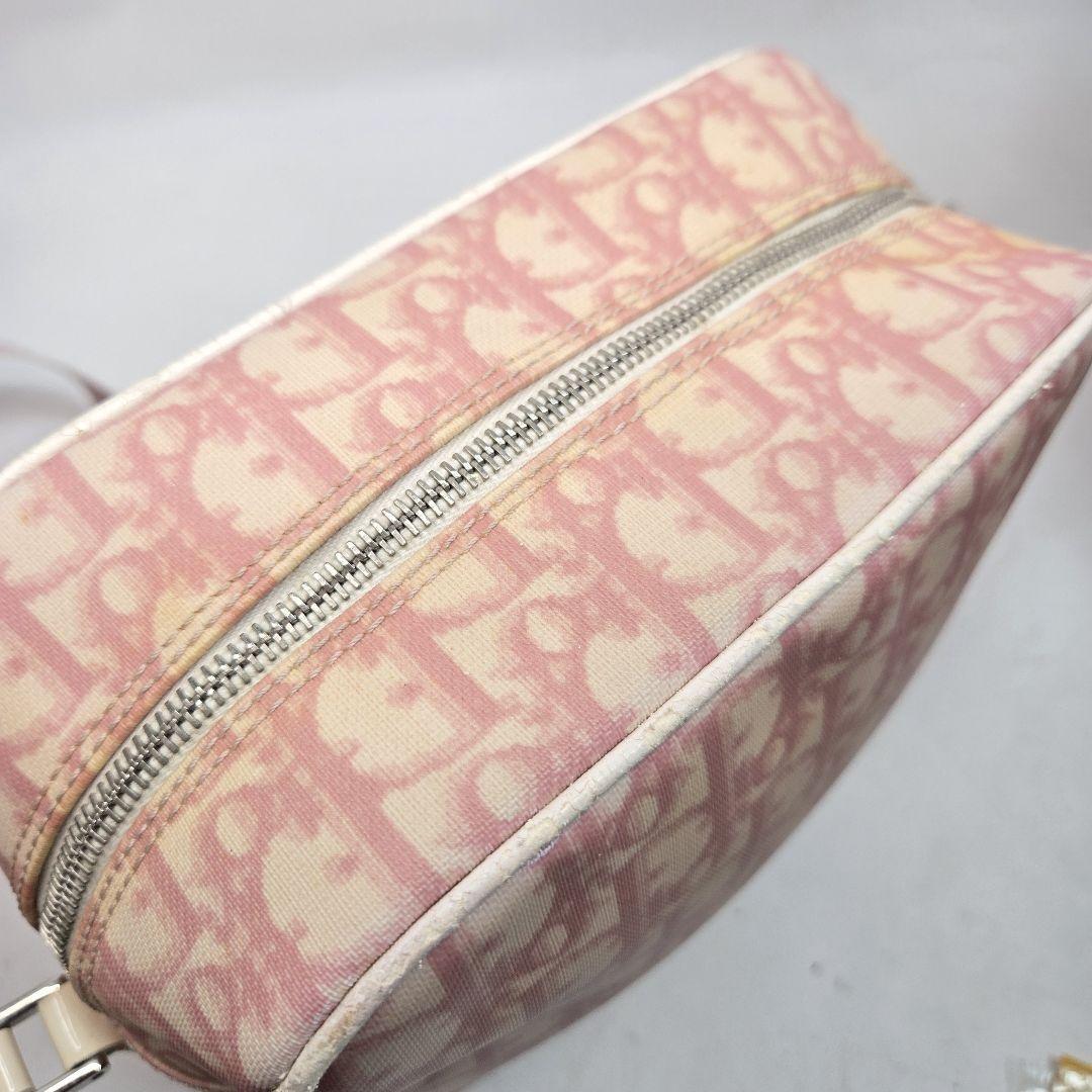 Christian Dior Shoulder Bag Purse Trotter No.1 PVC Pink Authentic