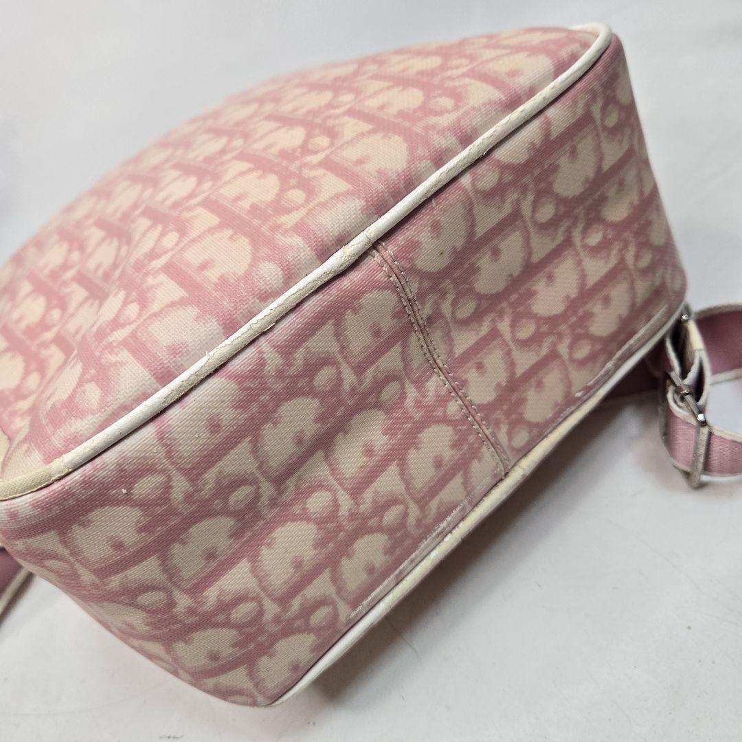 Christian Dior Shoulder Bag Purse Trotter No.1 PVC Pink Authentic