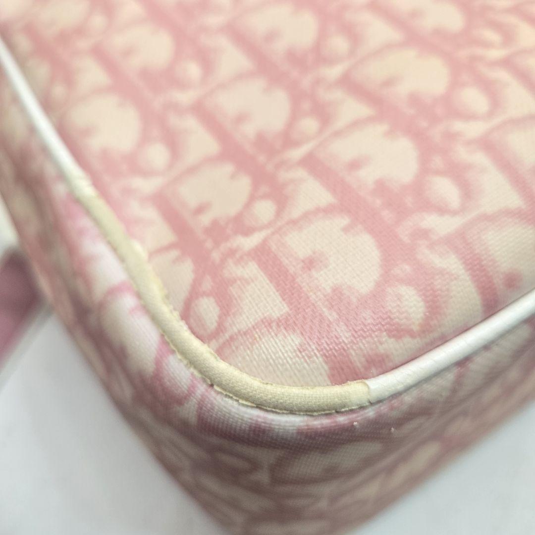 Christian Dior Shoulder Bag Purse Trotter No.1 PVC Pink Authentic