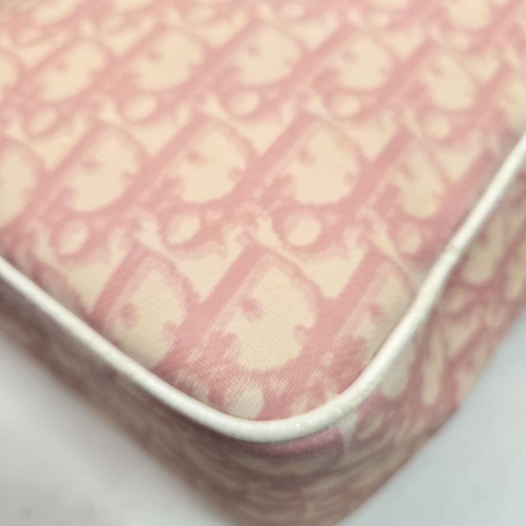 Christian Dior Shoulder Bag Purse Trotter No.1 PVC Pink Authentic