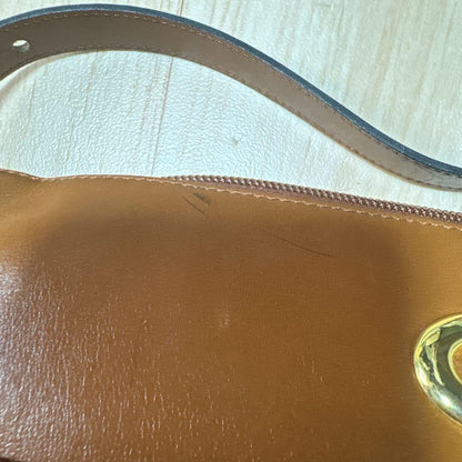 Christian Dior Shoulder Bag Purse CD Brown Authentic
