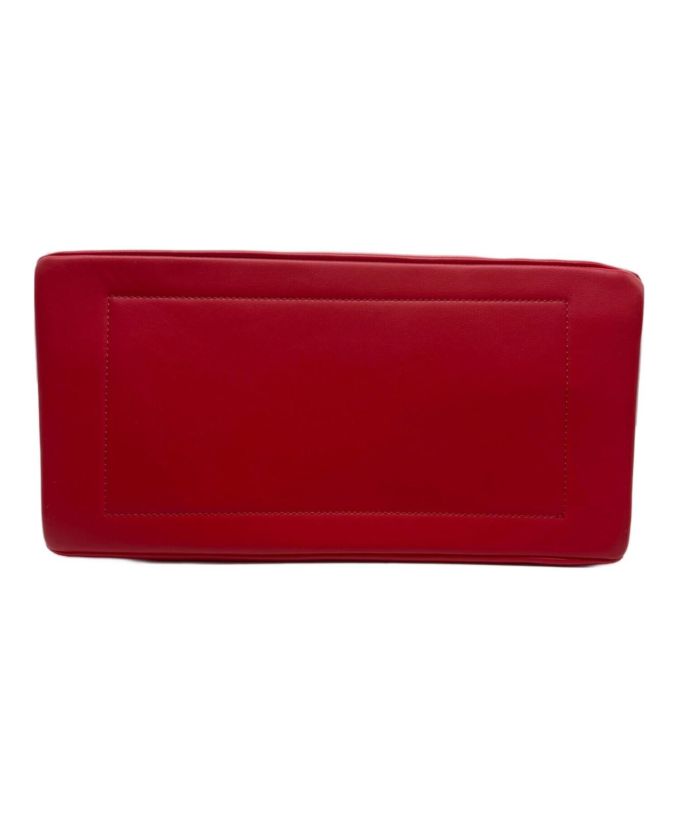 VERSACE JEANS COUTURE Hand Shoulder Bag Tote Purse 2way Red Authentic