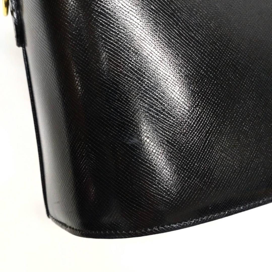 VERSACE Vanity Bag Hand Tote Purse Sunburst Black Authentic