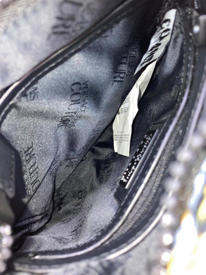 VERSACE JEANS COUTURE Shoulder Bag Purse Black Authentic