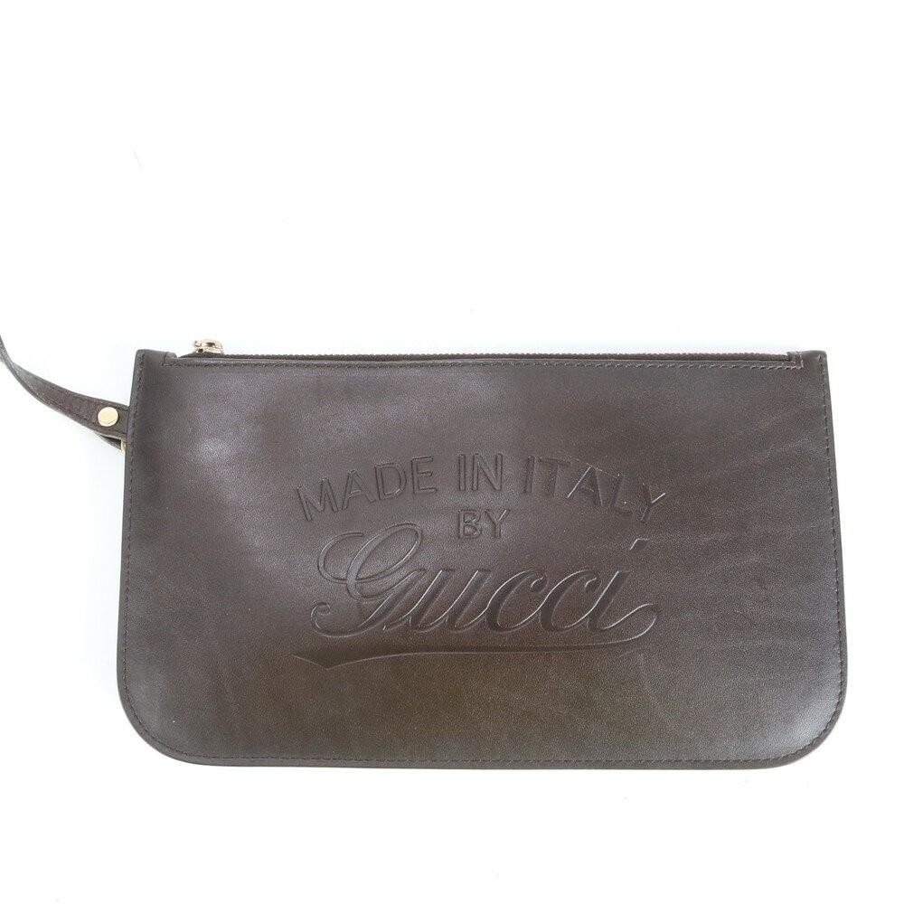 GUCCI Hand Bag Tote Purse Canvas Leather Beige Authentic