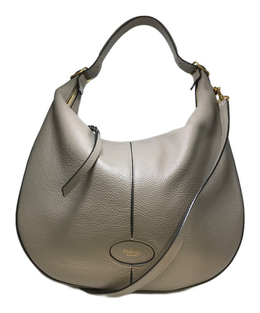 MULBERRY Shoulder Bag Purse Small Selby Gray Authentic