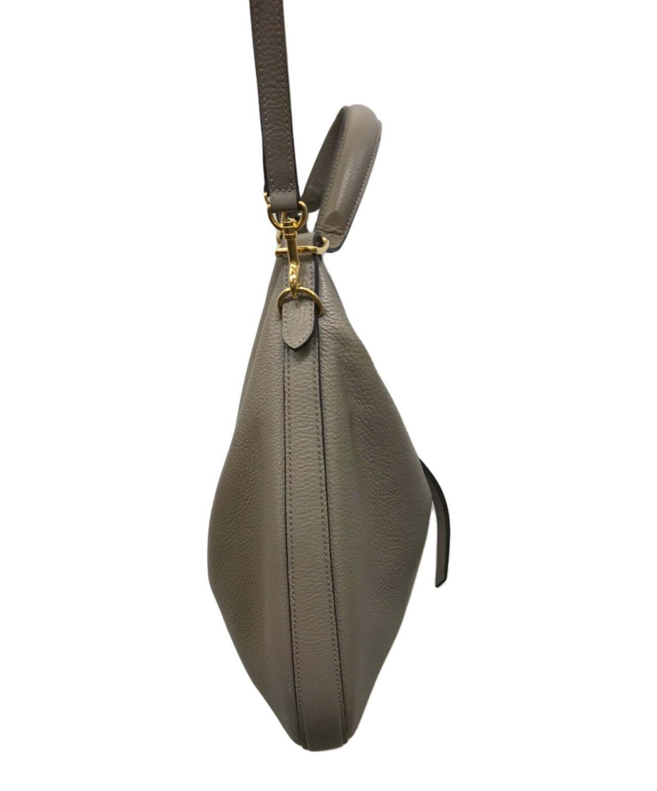 MULBERRY Shoulder Bag Purse Small Selby Gray Authentic