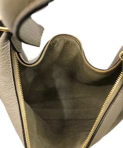 MULBERRY Shoulder Bag Purse Small Selby Gray Authentic