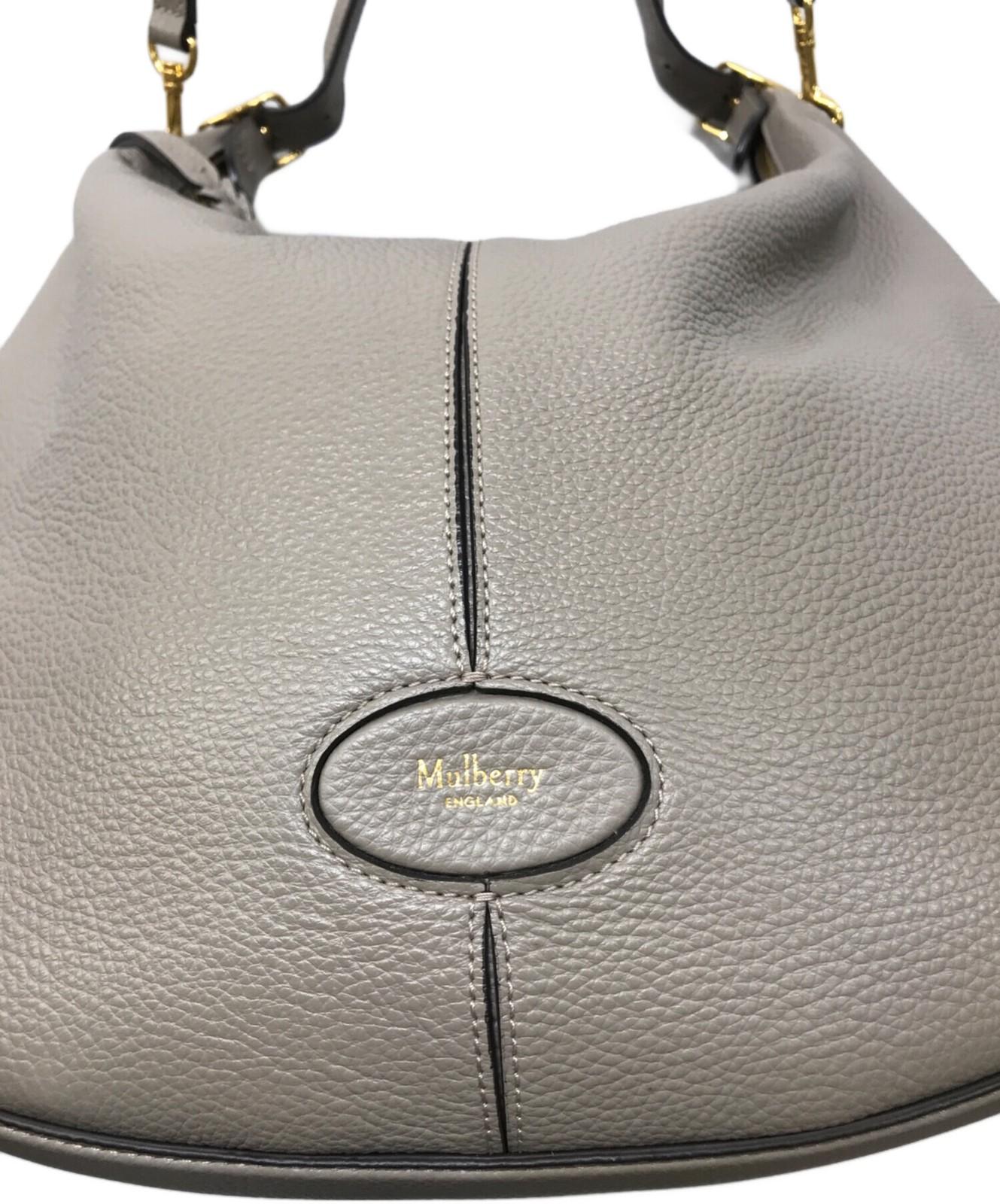 MULBERRY Shoulder Bag Purse Small Selby Gray Authentic