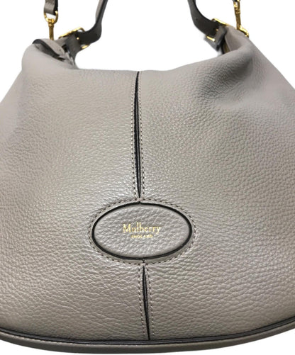 MULBERRY Shoulder Bag Purse Small Selby Gray Authentic