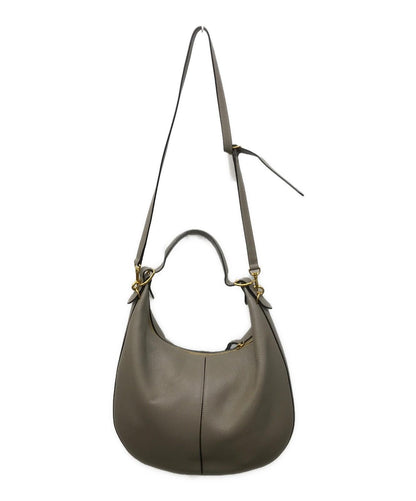 MULBERRY Shoulder Bag Purse Small Selby Gray Authentic