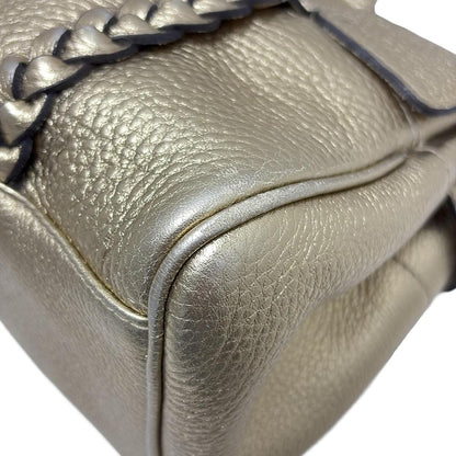 MULBERRY Hand Bag Tote Purse Bayswater Leather Gold Authentic