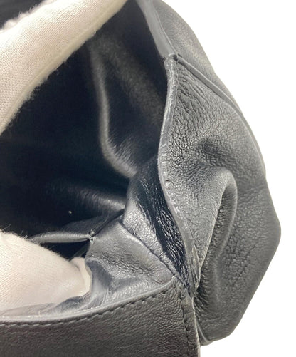 Chloe Shoulder Bag Purse Chain Elsie Leather Black Authentic