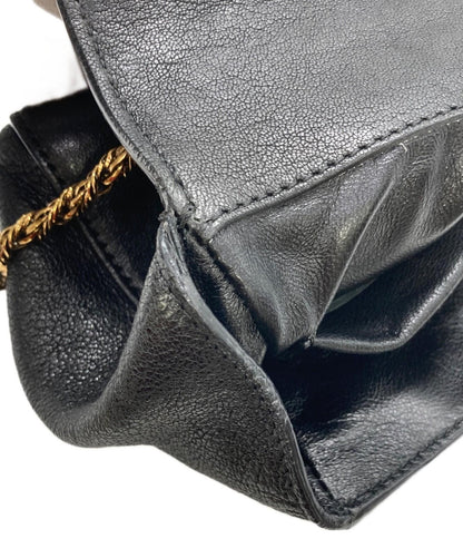 Chloe Shoulder Bag Purse Chain Elsie Leather Black Authentic