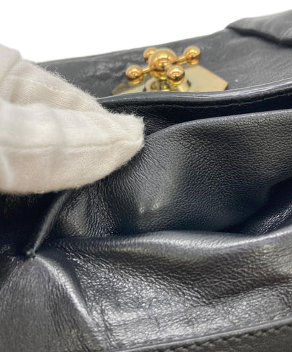Chloe Shoulder Bag Purse Chain Elsie Leather Black Authentic