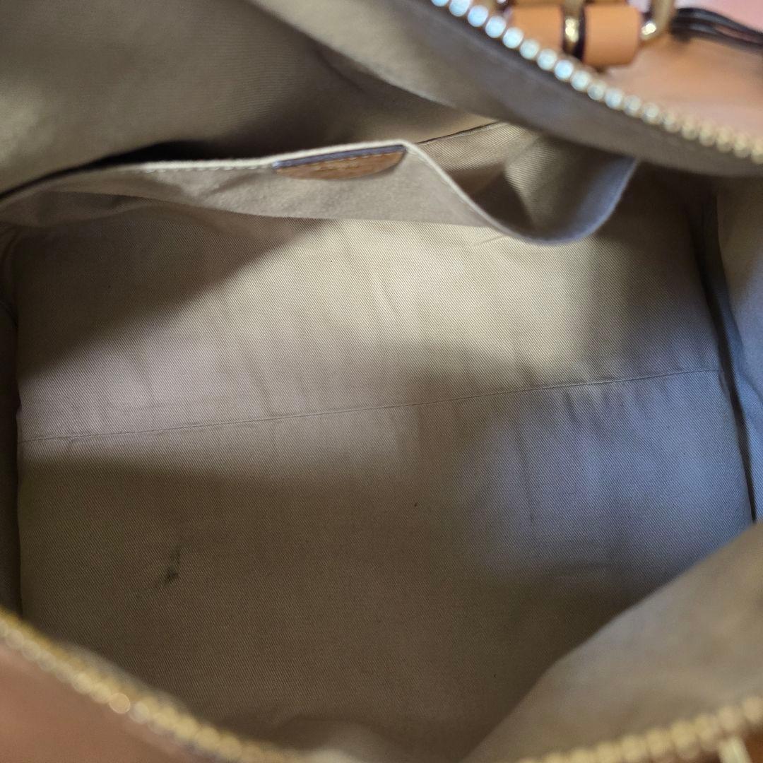 Chloe Mini Boston Bag Hand Tote Purse 2way SAM Leather Camel Authentic