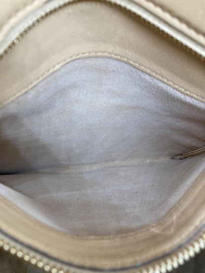 CELINE Hand Bag Tote Purse Horizontal Cabas Beige Black Authentic