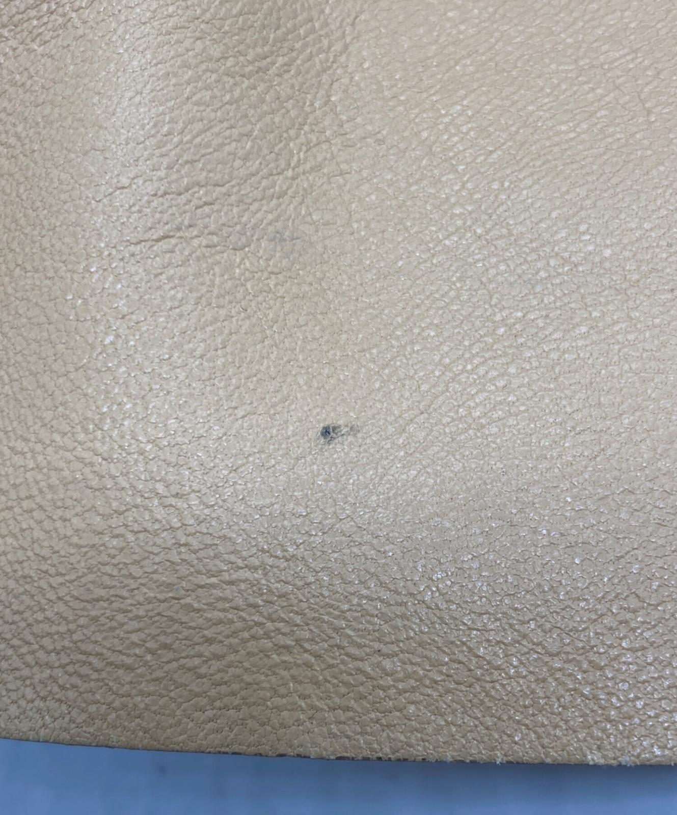 CELINE Hand Bag Tote Purse Horizontal Cabas Beige Black Authentic