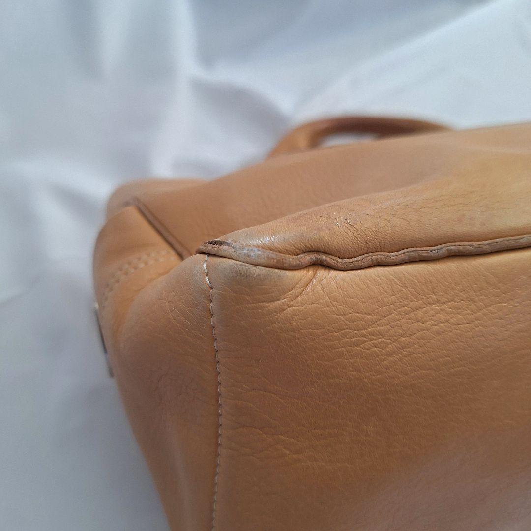 CELINE Hand Bag Tote Purse Boogie Beige Camel Authentic