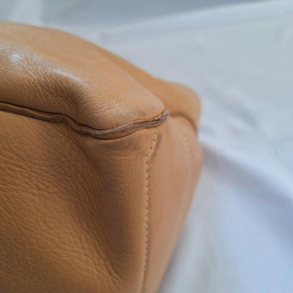 CELINE Hand Bag Tote Purse Boogie Beige Camel Authentic