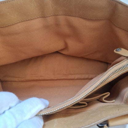 CELINE Hand Bag Tote Purse Boogie Beige Camel Authentic