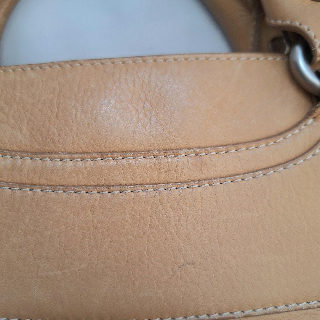CELINE Hand Bag Tote Purse Boogie Beige Camel Authentic