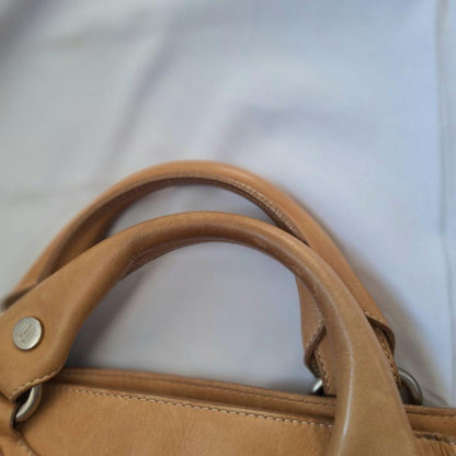 CELINE Hand Bag Tote Purse Boogie Beige Camel Authentic