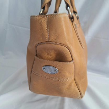 CELINE Hand Bag Tote Purse Boogie Beige Camel Authentic
