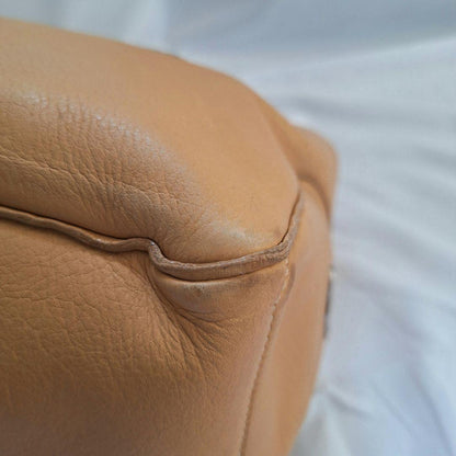 CELINE Hand Bag Tote Purse Boogie Beige Camel Authentic