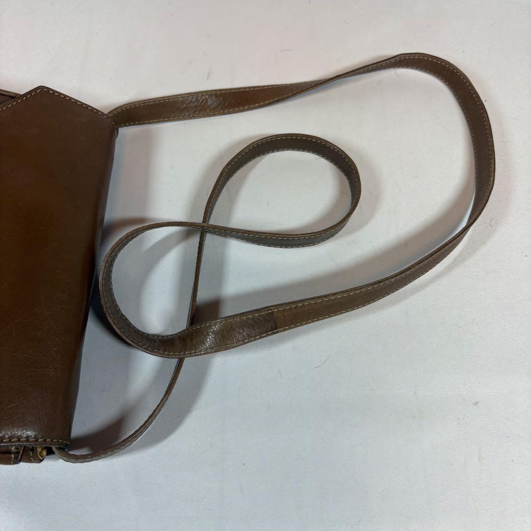 CELINE Hand Bag Tote Purse Macadam Leather Brown Authentic