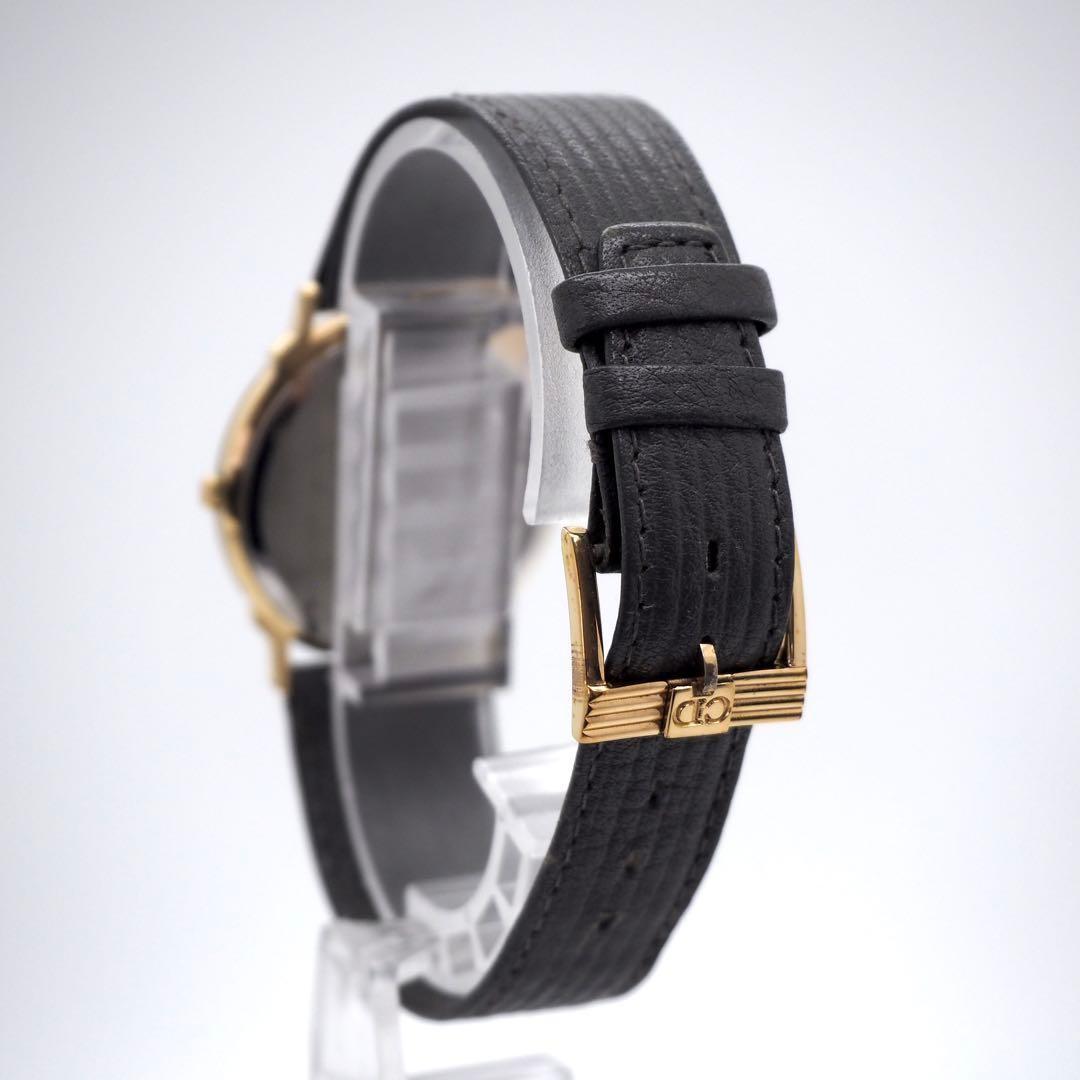 Christian Dior Quartz Watch Wristwatch CD White Gold Women's Authentic