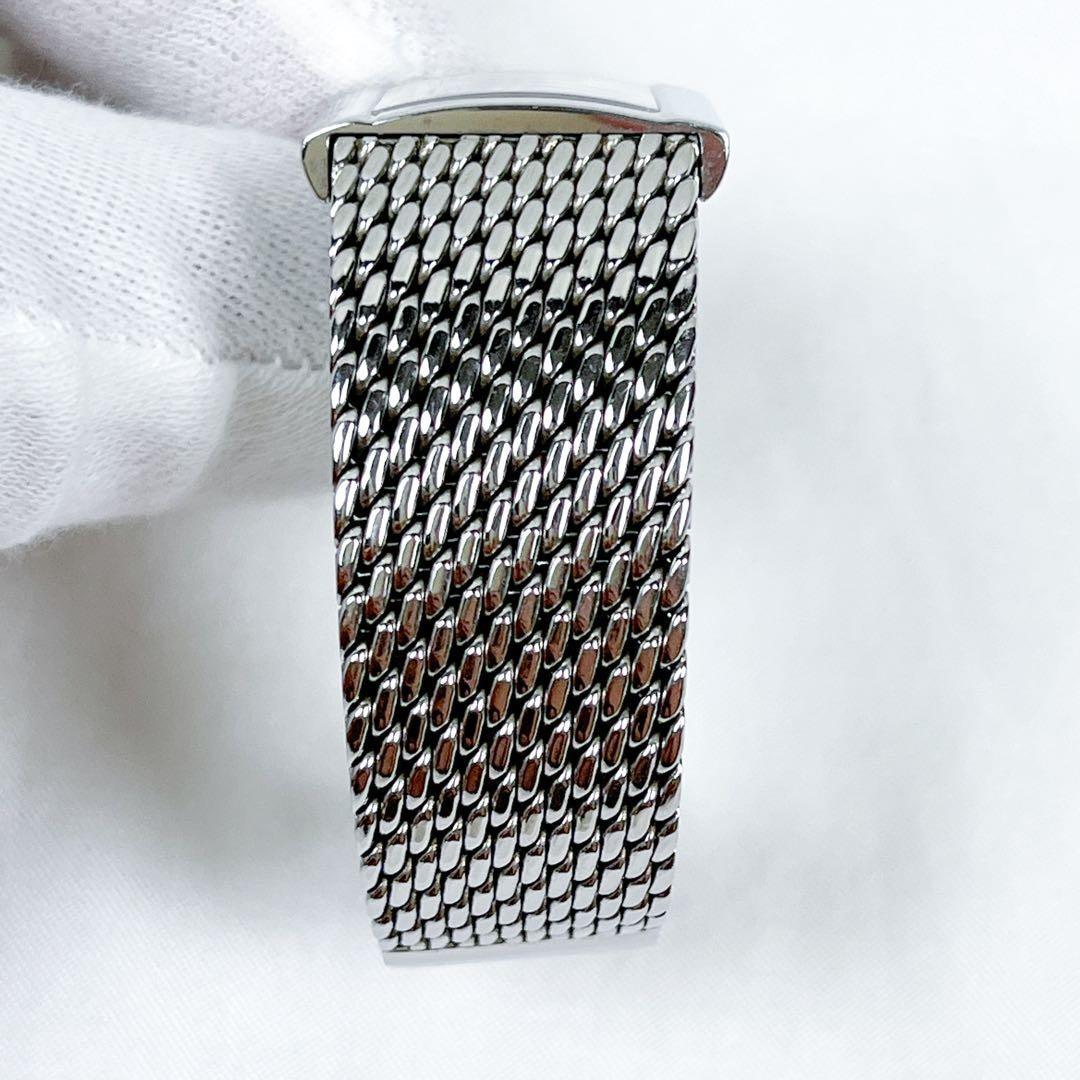 Christian Dior D80-100 Quartz Watch Wristwatch Logo Silver Navy Women's Auth