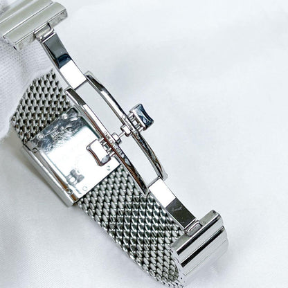 Christian Dior D80-100 Quartz Watch Wristwatch Logo Silver Navy Women's Auth