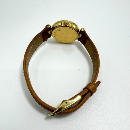 Christian Dior Quartz Watch Wristwatch Logo Gold Women's Authentic