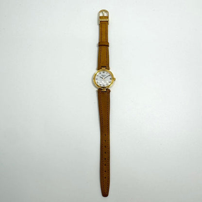 Christian Dior Quartz Watch Wristwatch Logo Gold Women's Authentic