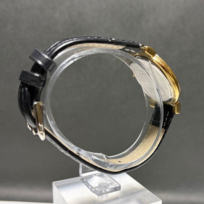 Christian Dior Quartz Watch Wristwatch Logo Gold White Women's Authentic