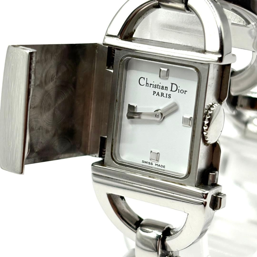 Christian Dior D78-100 Quartz Watch Wristwatch Logo Silver Women's Authentic