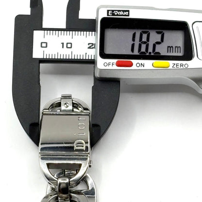 Christian Dior D78-100 Quartz Watch Wristwatch Logo Silver Women's Authentic