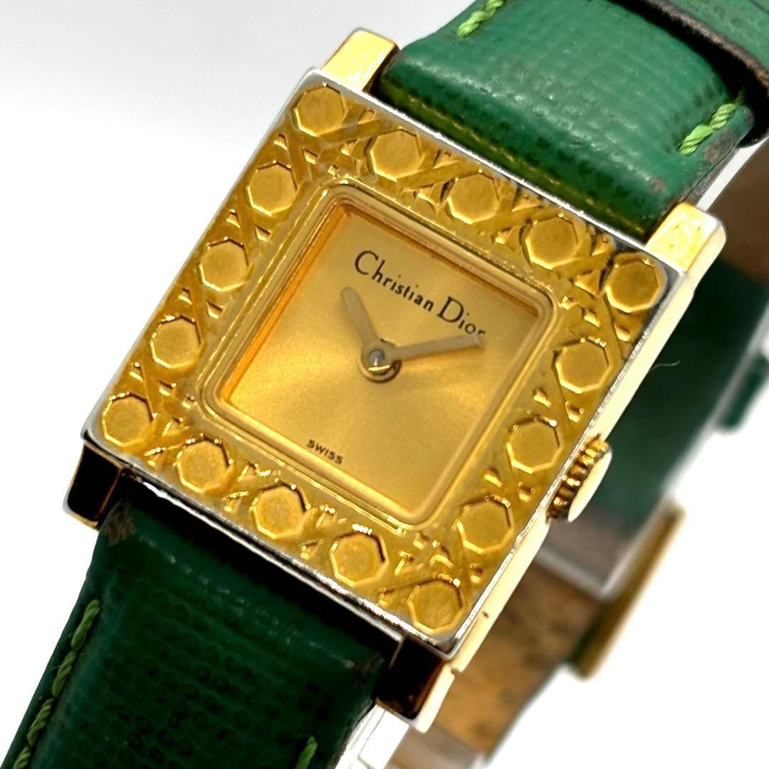 Christian Dior D60-159 Quartz Watch Wristwatch Logo Gold Women's Authentic