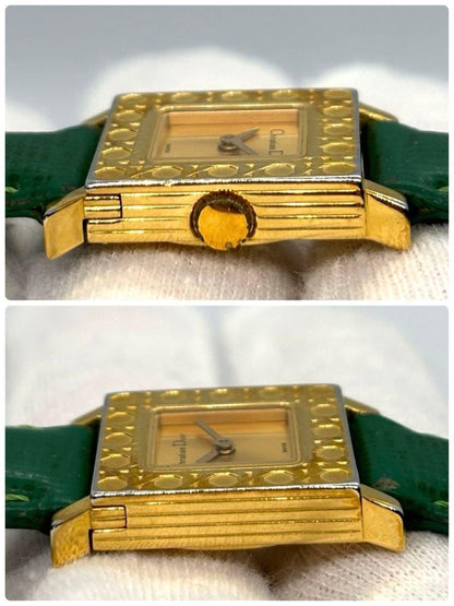 Christian Dior D60-159 Quartz Watch Wristwatch Logo Gold Women's Authentic