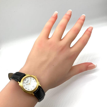 Christian Dior 48.122.3 Quartz Watch Wristwatch Logo Gold Women's Authentic